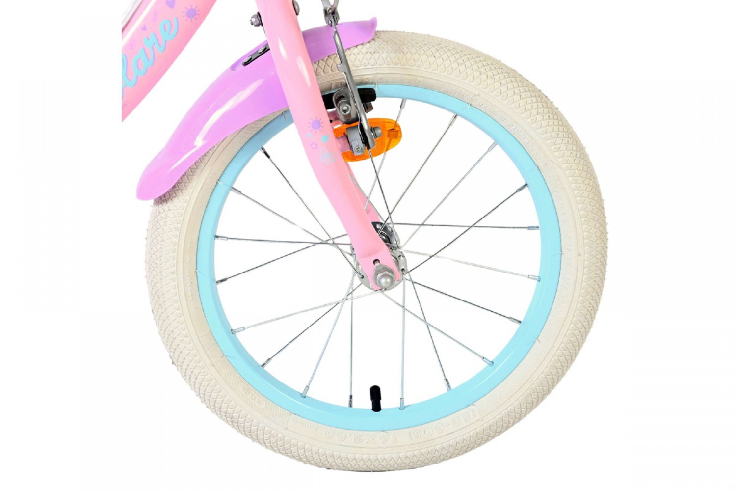 Volare Olivia Kinderfiets Meisjes 16 inch Roze | Twee Handremmen