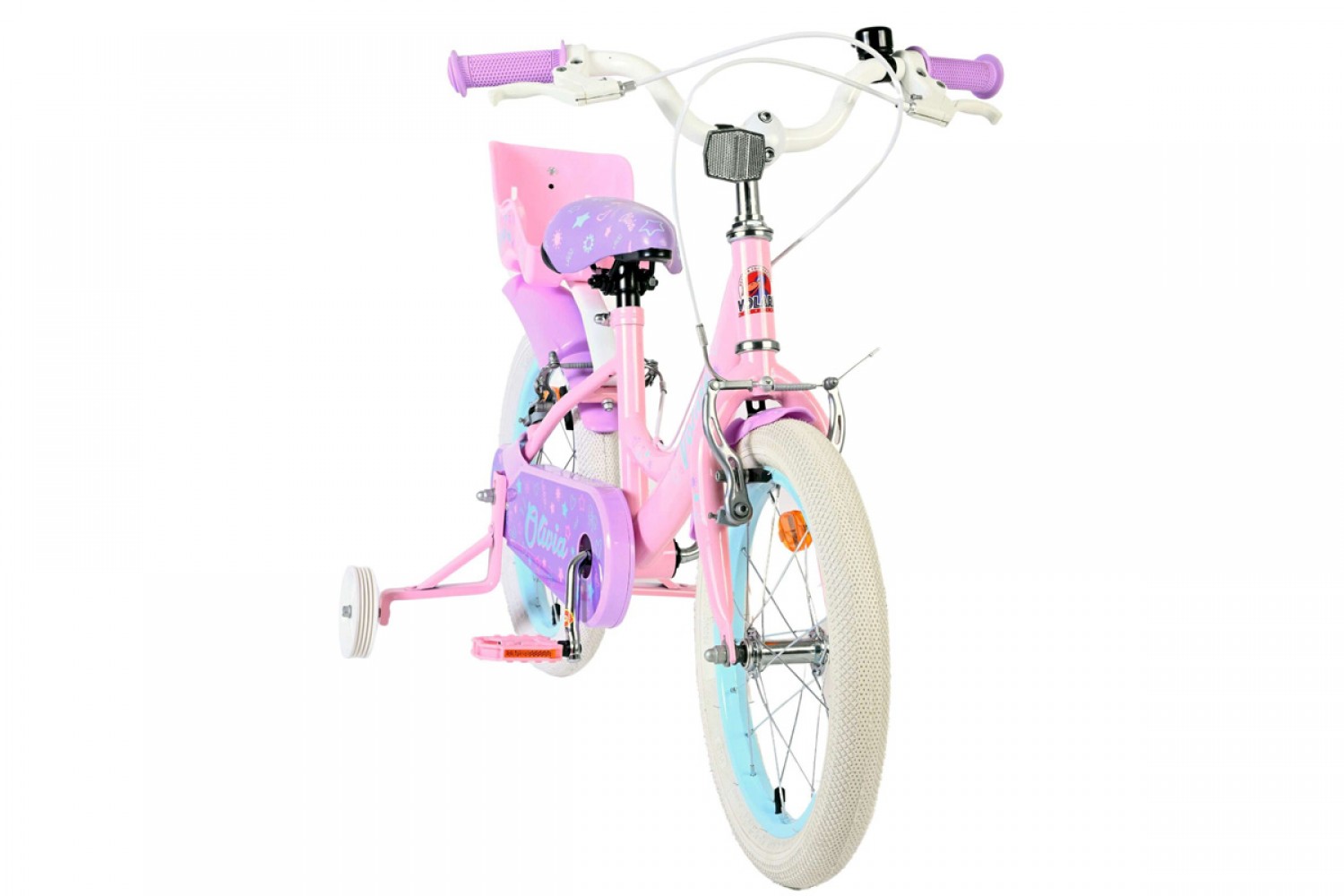 Volare Olivia Kinderfiets Meisjes 16 inch Roze | Twee Handremmen