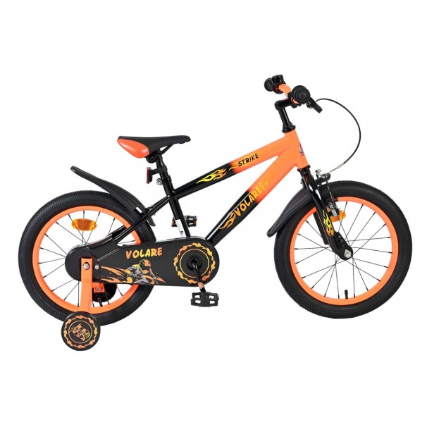 Volare Strike Kinderfiets Jongens 16 inch Zwart Oranje