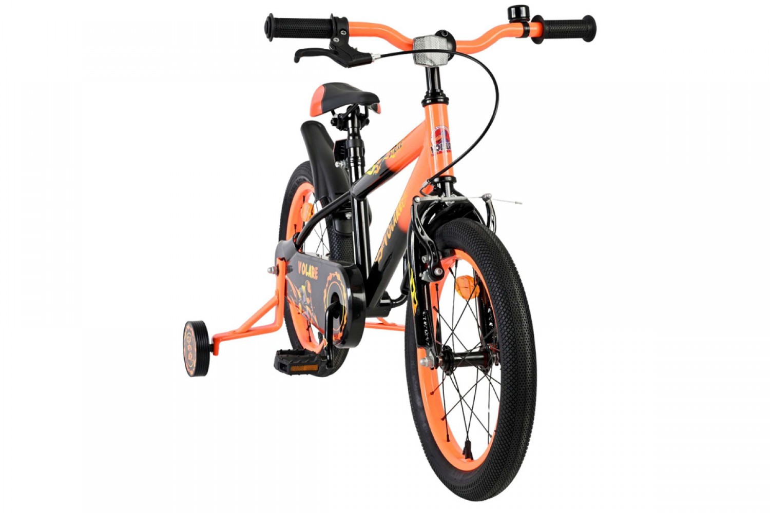 Volare Strike Kinderfiets Jongens 16 inch Zwart Oranje