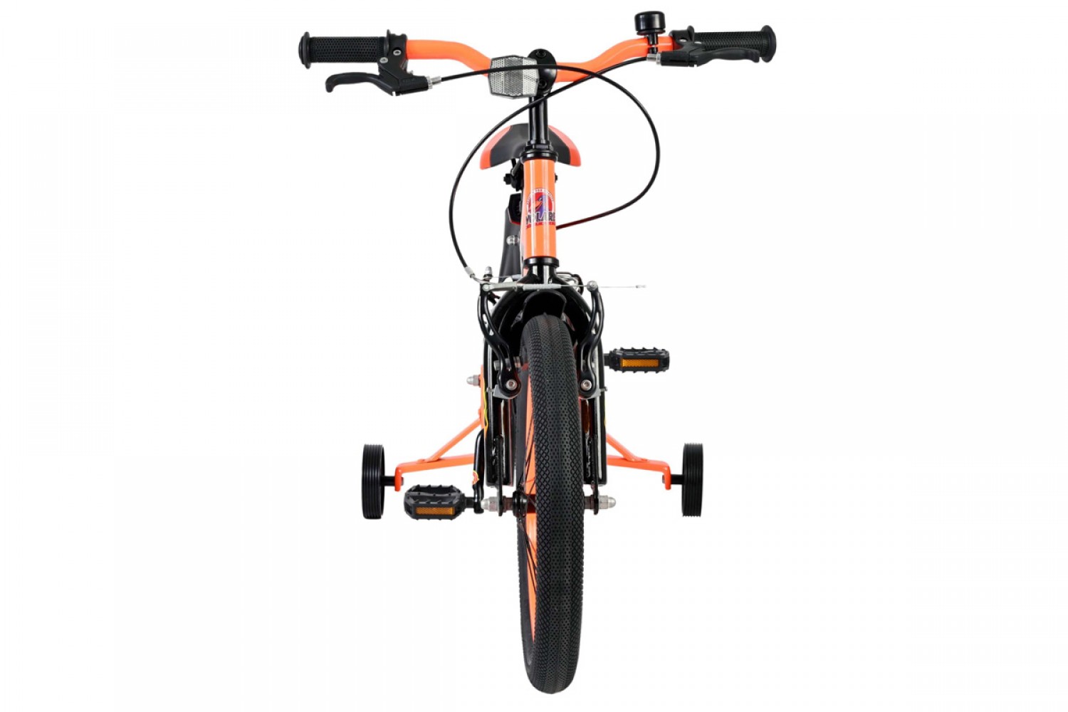 Volare Strike Kinderfiets Jongens 16 inch Zwart Oranje | Twee Handremmen