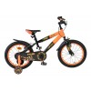Volare Strike Kinderfiets Jongens 16 inch Zwart Oranje | Twee Handremmen