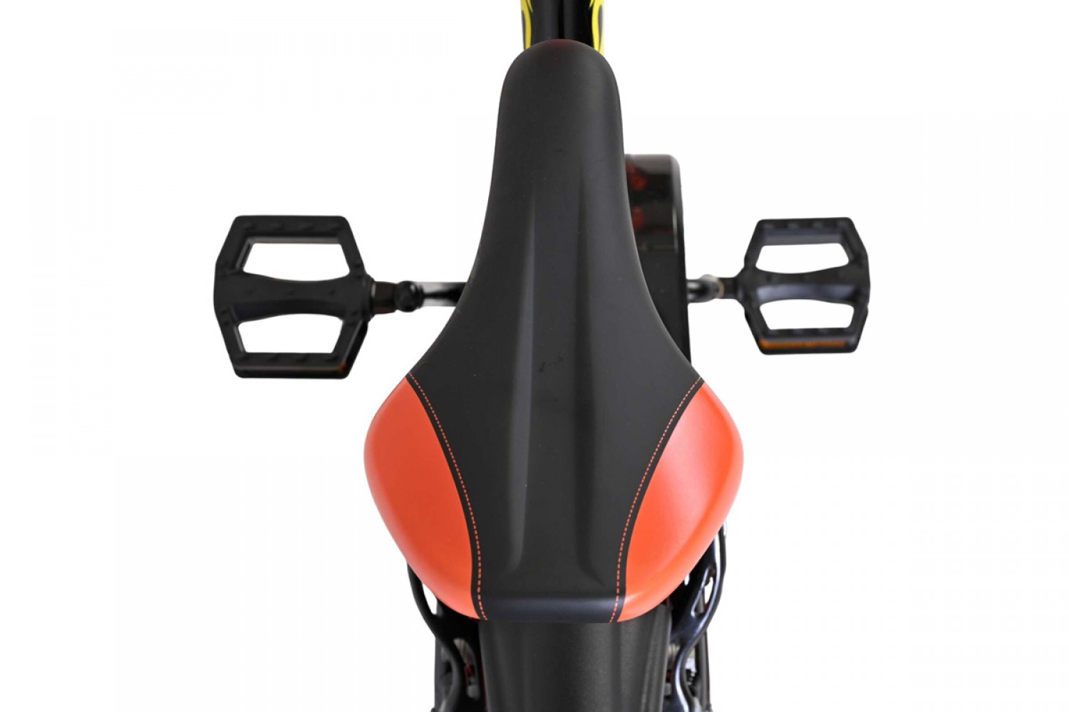 Volare Strike Kinderfiets Jongens 16 inch Zwart Oranje | Twee Handremmen