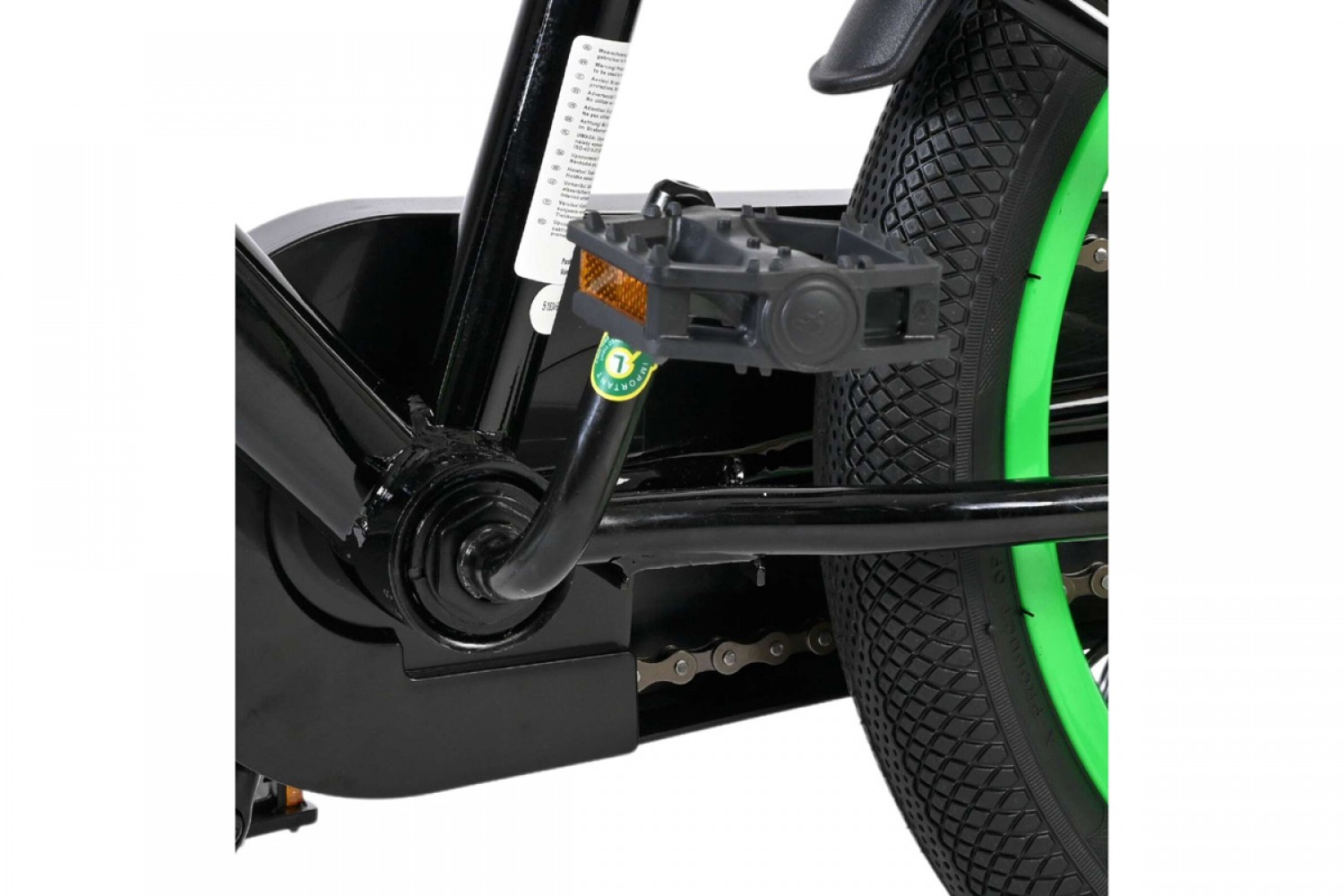 Volare Strike Kinderfiets Jongens 16 inch Zwart Groen