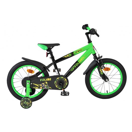 Volare Strike Kinderfiets Jongens 16 inch Zwart Groen
