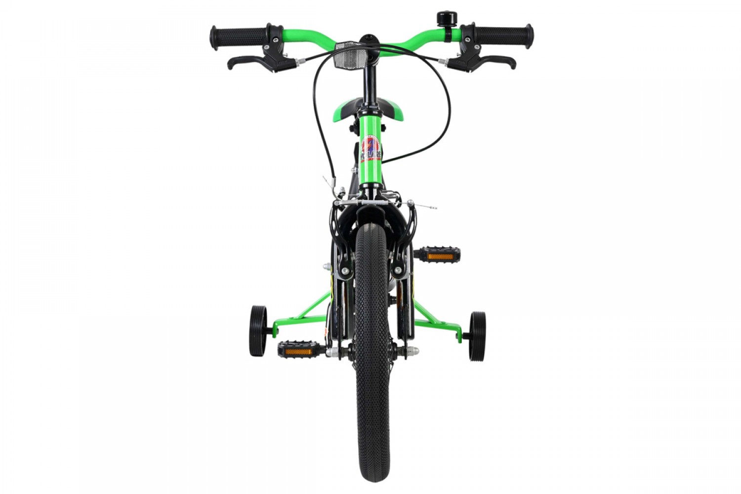 Volare Strike Kinderfiets Jongens 16 inch Zwart Groen | Twee Handremmen