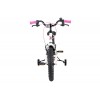 Volare Lily Kinderfiets Meisjes 16 inch Wit Roze Paars | Twee Handremmen