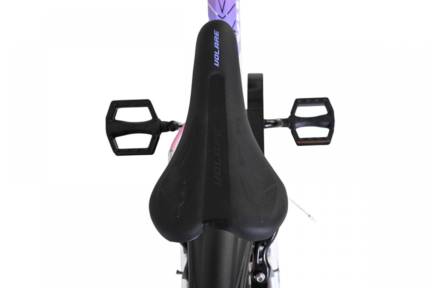 Volare Lily Kinderfiets Meisjes 16 inch Wit Roze Paars | Twee Handremmen