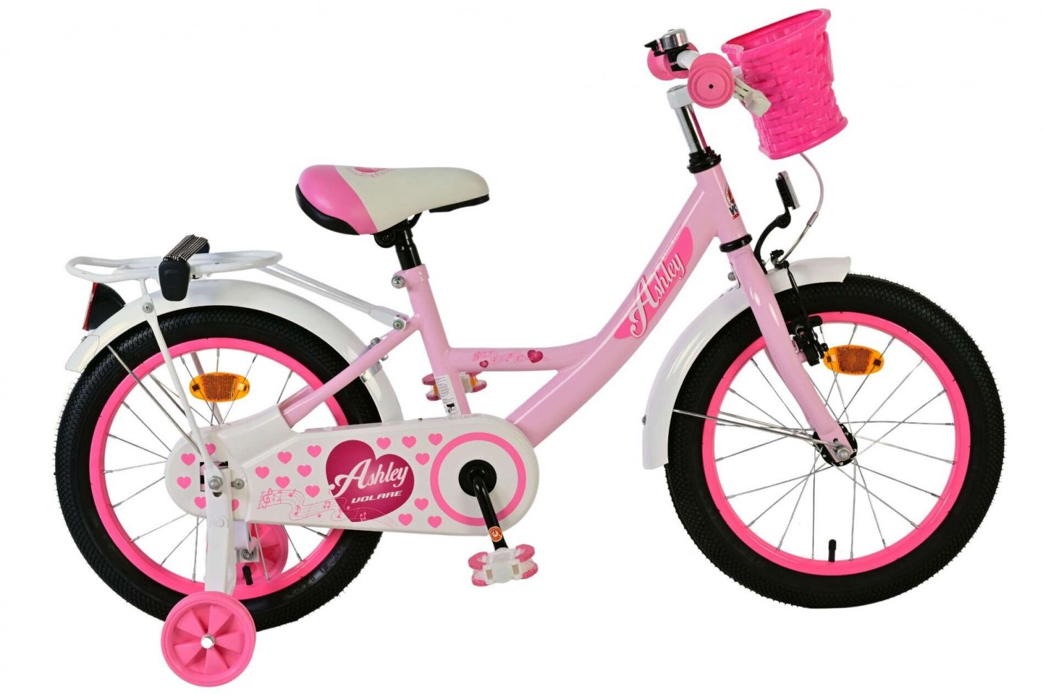 Volare Ashley Kinderfiets 16 inch Meisjes Roze