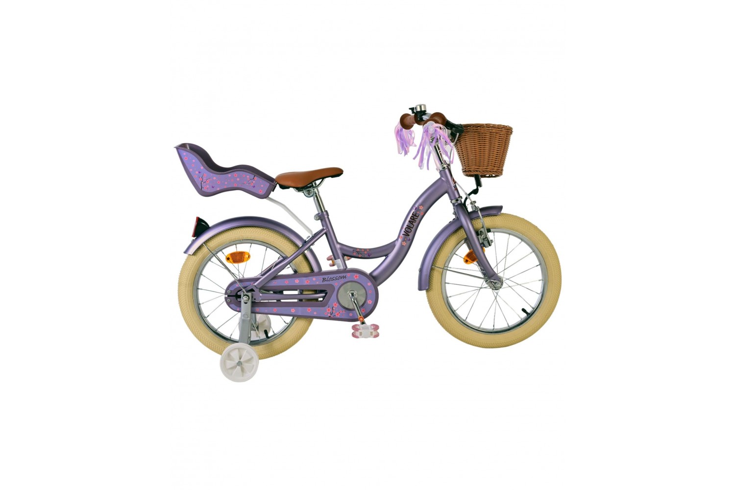 Volare Blossom Kinderfiets Meisjes 16 Inch Paars