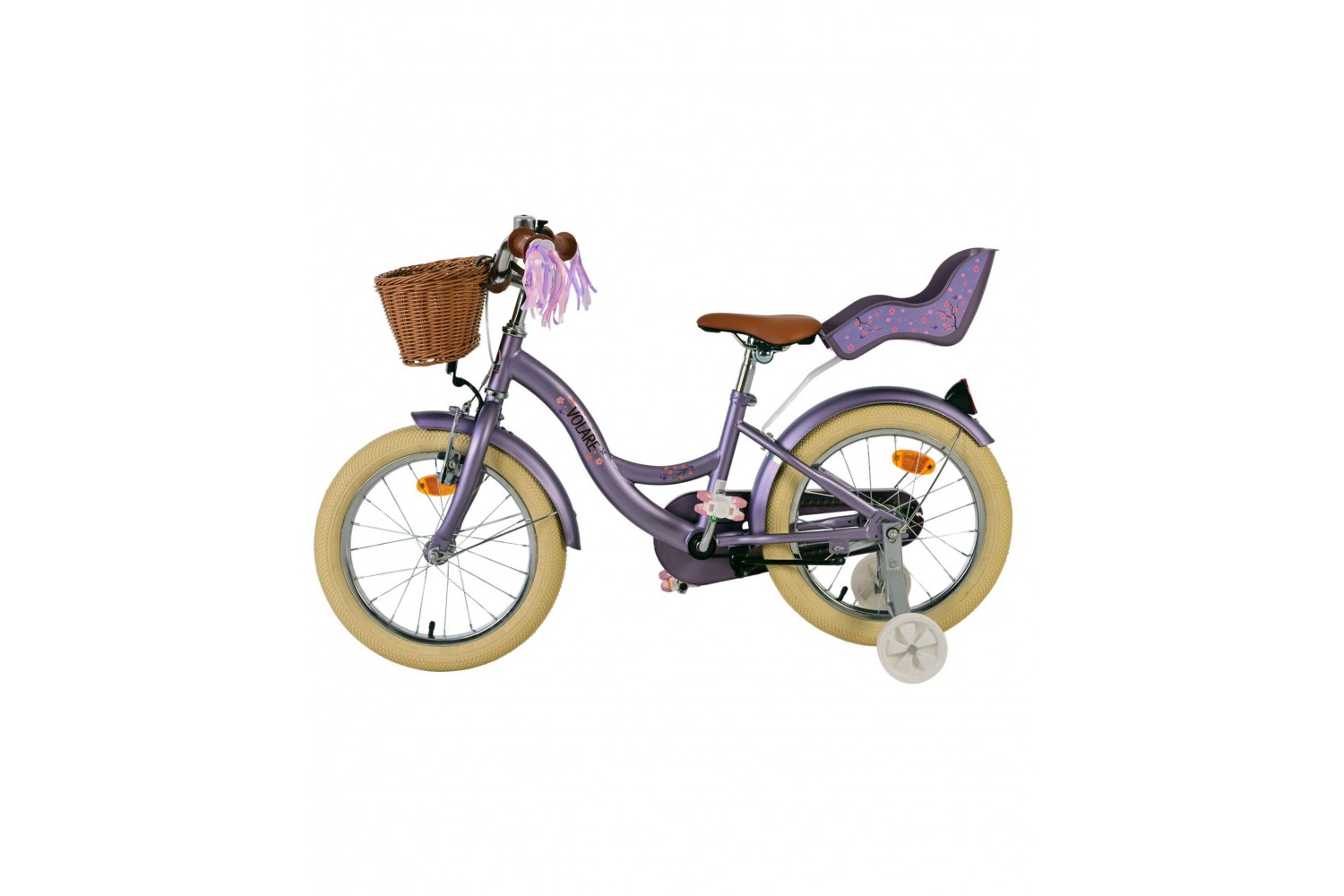 Volare Blossom Kinderfiets Meisjes 16 Inch Paars