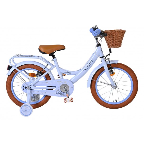 Volare Ashley Kinderfiets Meisjes 16 inch Pastel Blauw | 2 Handremmen (Geen terugtraprem)