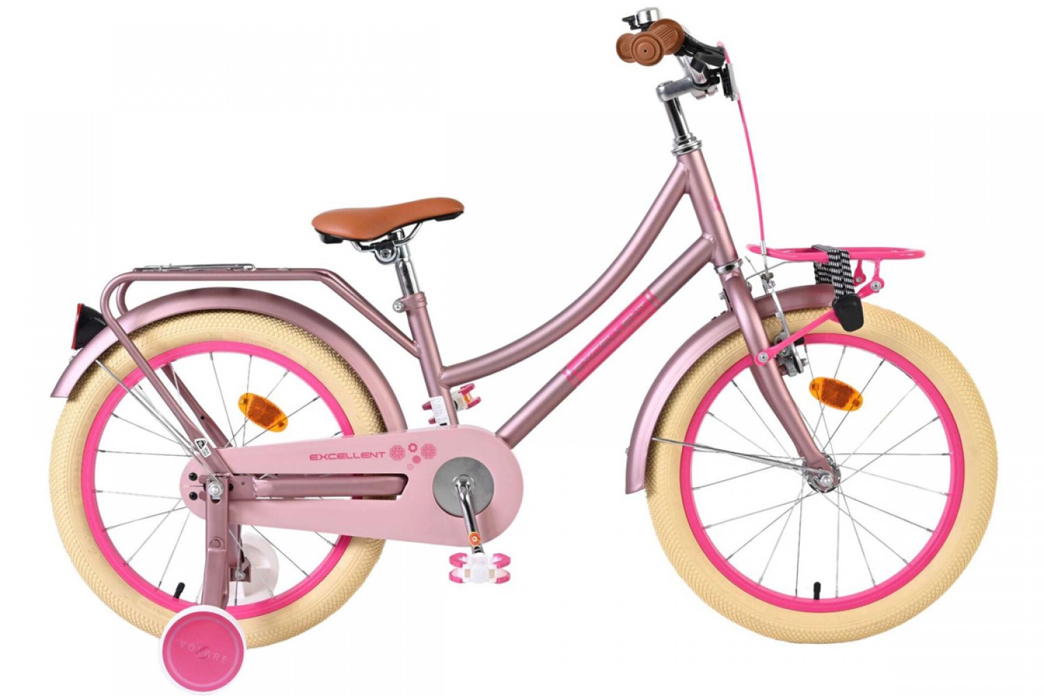 Volare Excellent Kinderfiets Meisjes 18 inch Mat Roze