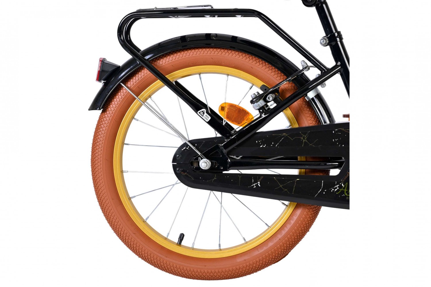 Volare Ashley Kinderfiets Meisjes 18 inch Zwart | 2 Handremmen (Geen terugtraprem)