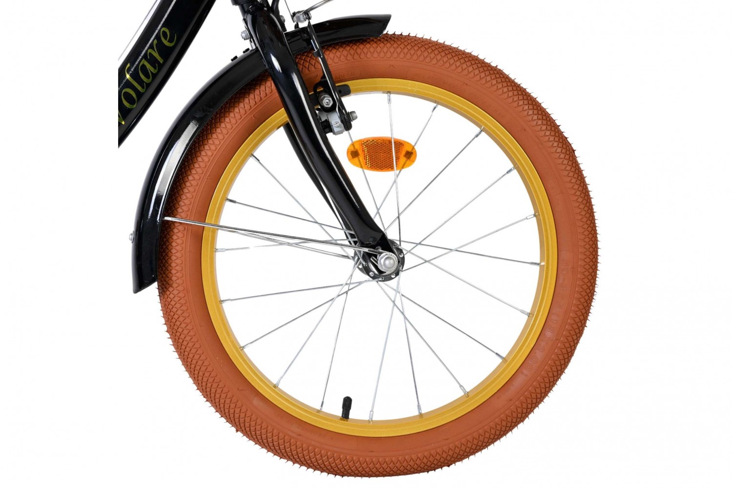 Volare Ashley Kinderfiets Meisjes 18 inch Zwart | 2 Handremmen (Geen terugtraprem)