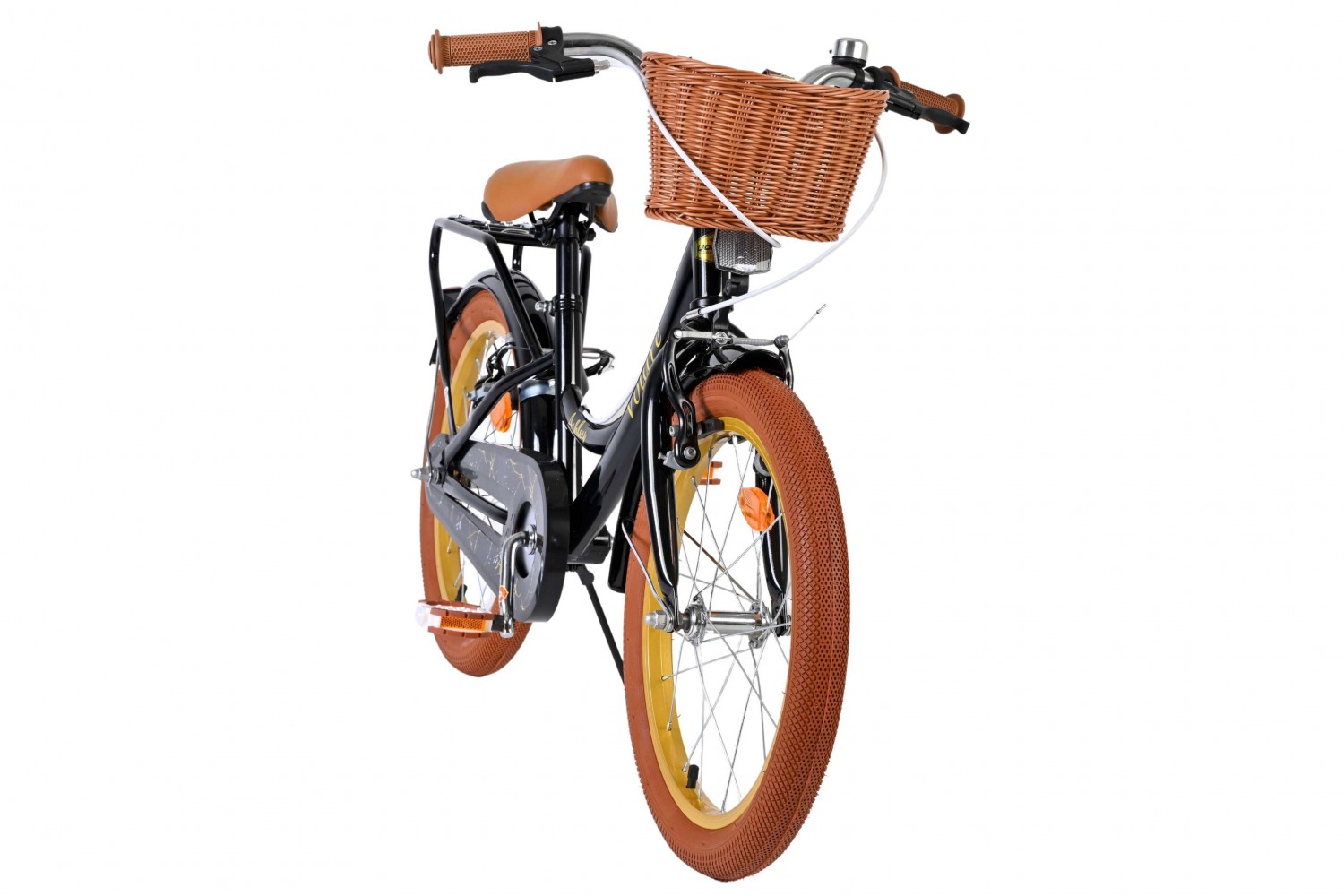 Volare Ashley Kinderfiets Meisjes 18 inch Zwart | 2 Handremmen (Geen terugtraprem)