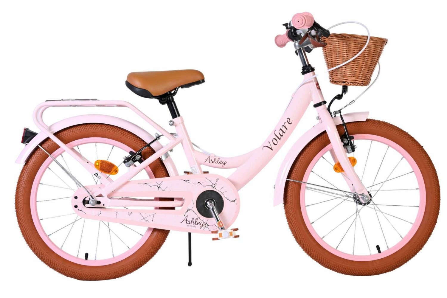 Volare Ashley Kinderfiets Meisjes 18 inch Roze | 2 Handremmen (Geen terugtraprem) Volare Ashley Kinderfiets Meisjes 18 inch Roze | 2 Handremmen (Geen terugtraprem)