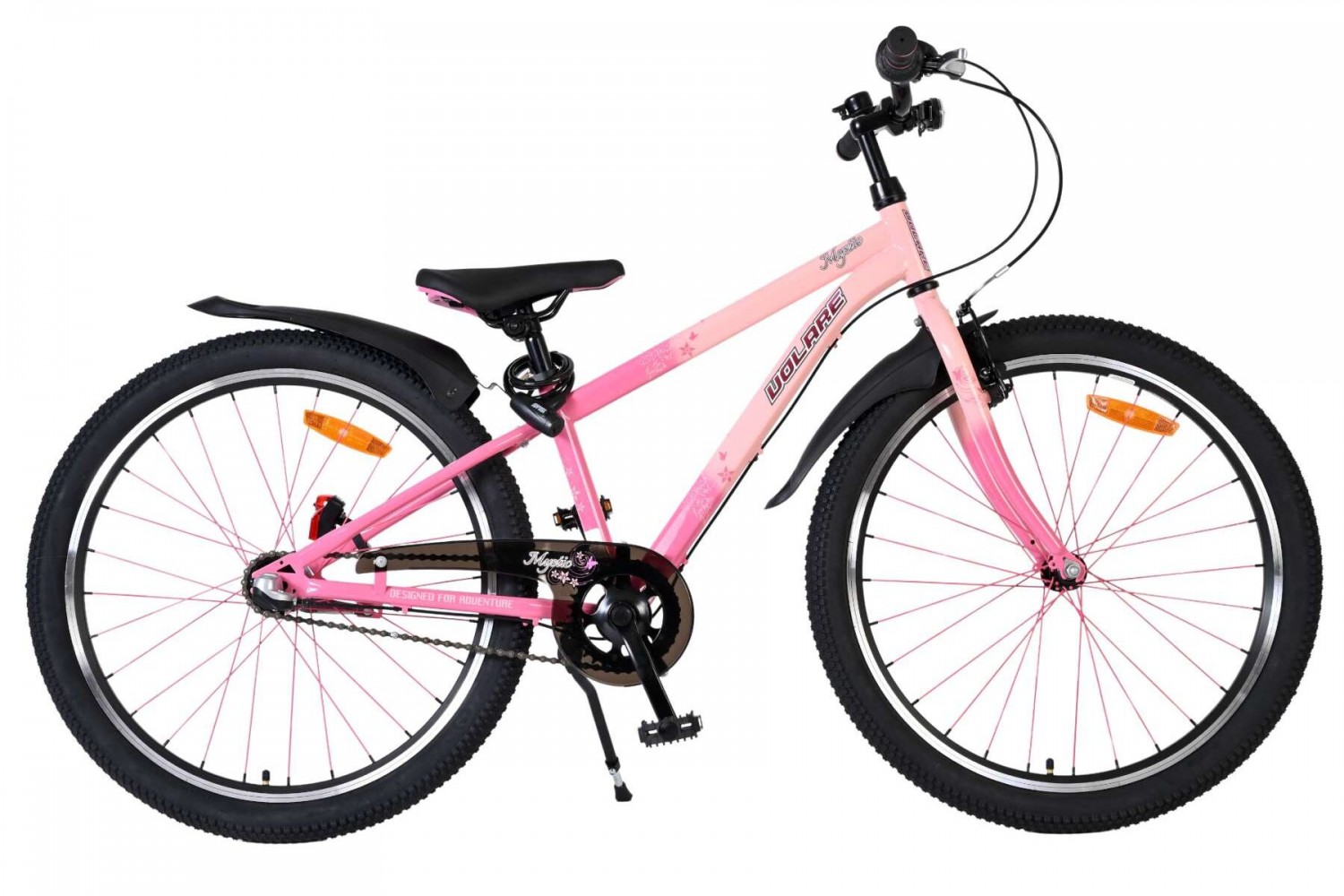 Volare Mystic Kinderfiets 24 inch Roze | 3 versnellingen