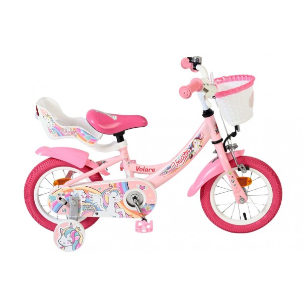 Volare Unicorn Kinderfiets Meisjes 12 inch Roze