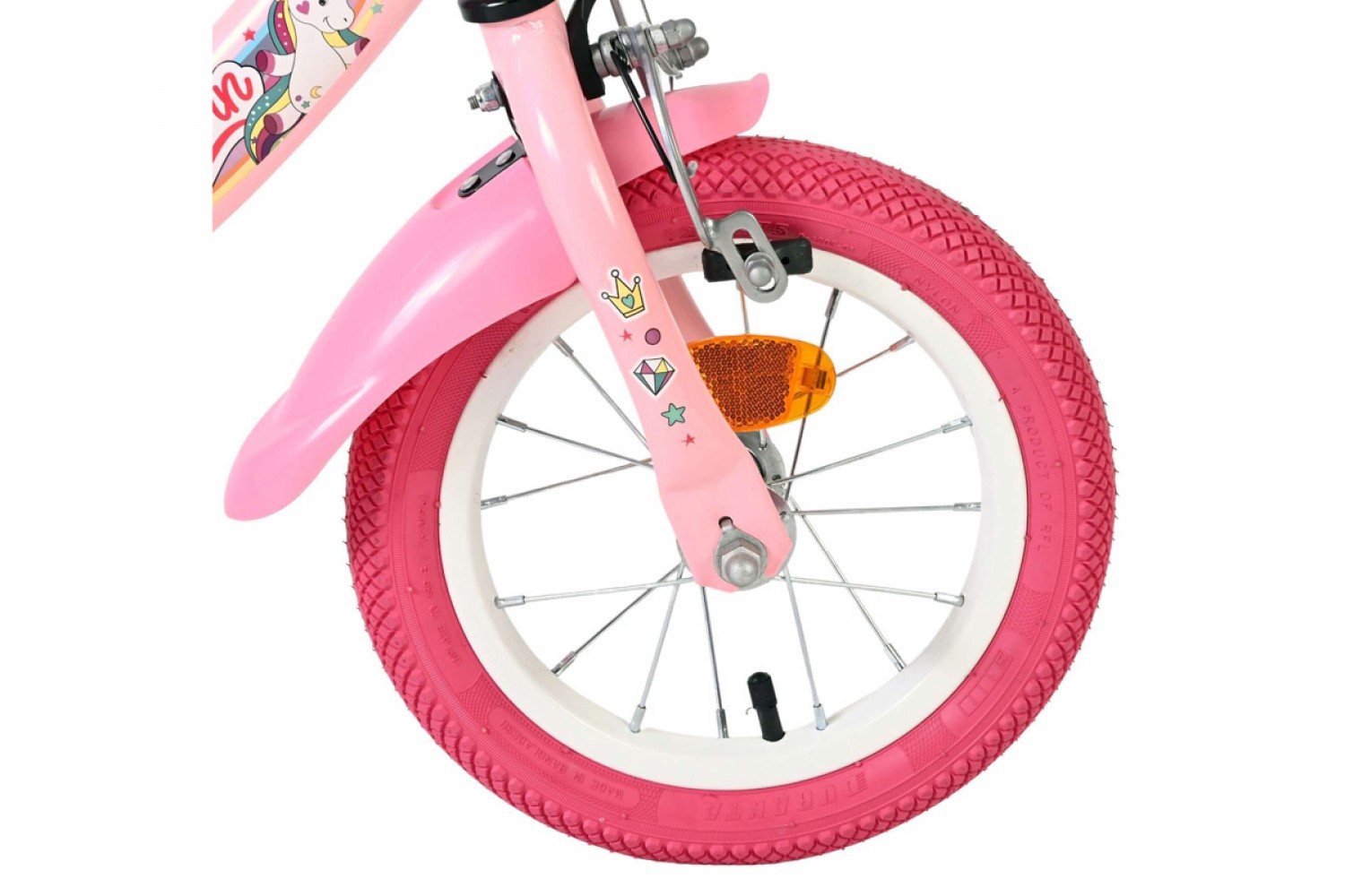 Volare Unicorn Kinderfiets Meisjes 12 inch Roze