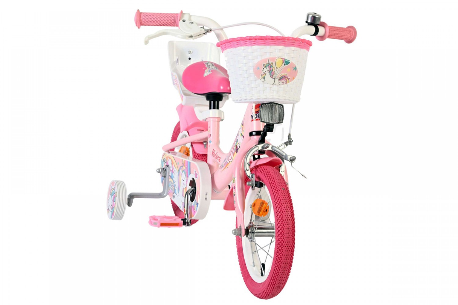 Volare Unicorn Kinderfiets Meisjes 12 inch Roze