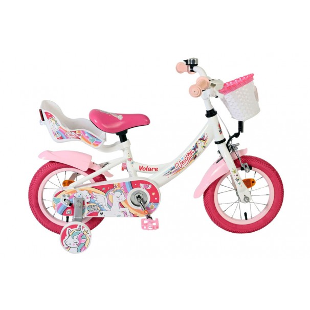 Volare Unicorn Kinderfiets Meisjes 12 inch Wit