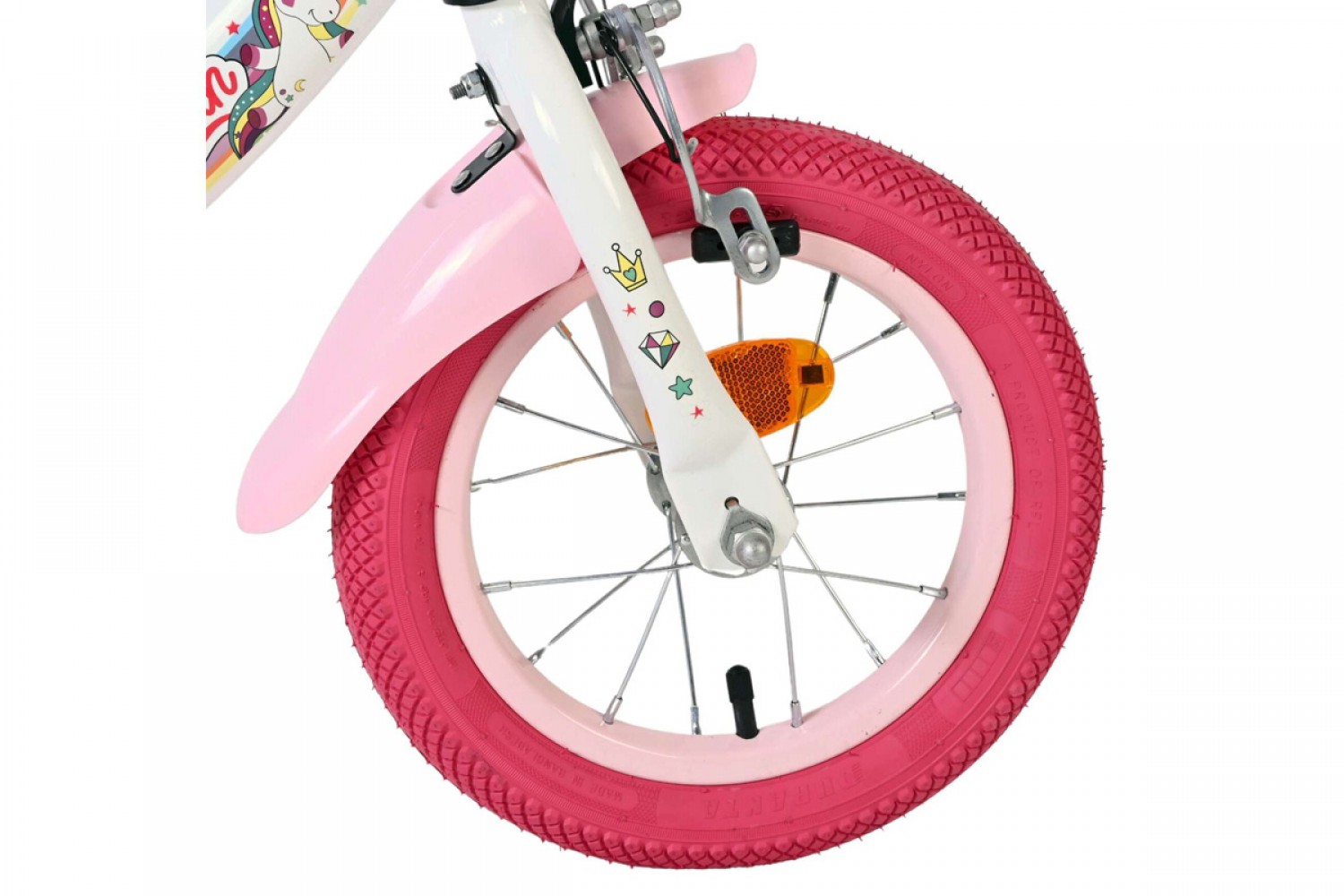 Volare Unicorn Kinderfiets Meisjes 12 inch Wit