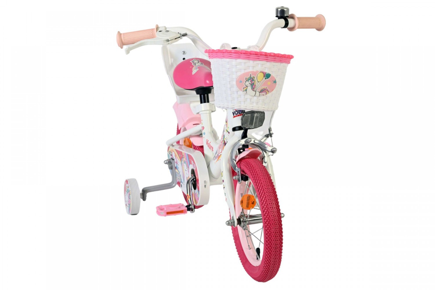 Volare Unicorn Kinderfiets Meisjes 12 inch Wit