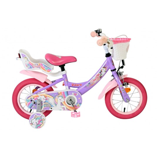 Volare Unicorn Kinderfiets Meisjes 12 inch Paars