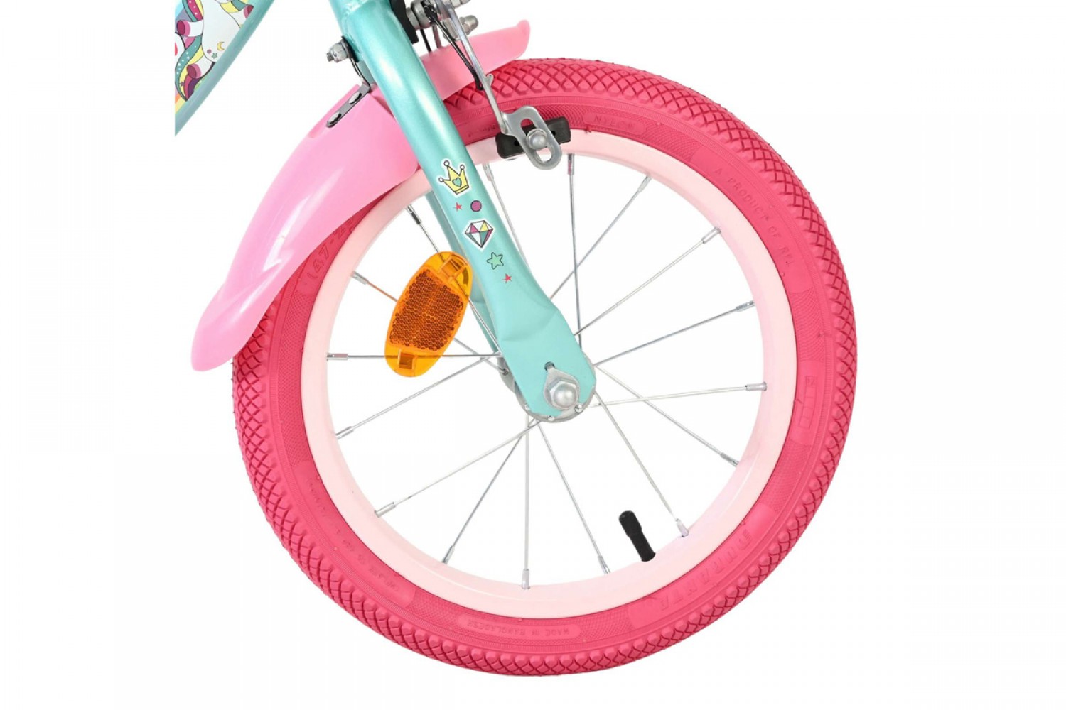 Volare Unicorn Kinderfiets Meisjes 14 inch Groen