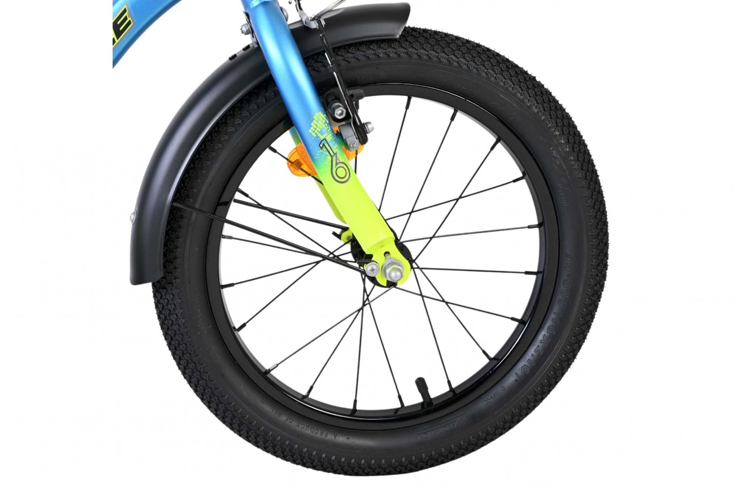 Volare Thombike Kinderfiets Jongens 16 inch Blauw Geel Volare Thombike Kinderfiets Jongens 16 inch Blauw Geel