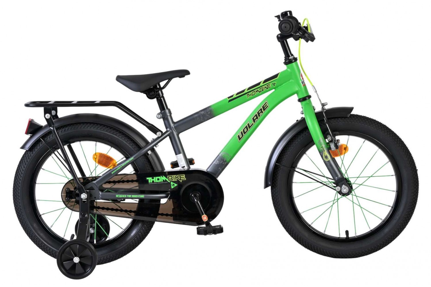 Volare Thombike Kinderfiets Jongens 16 inch Groen Grijs