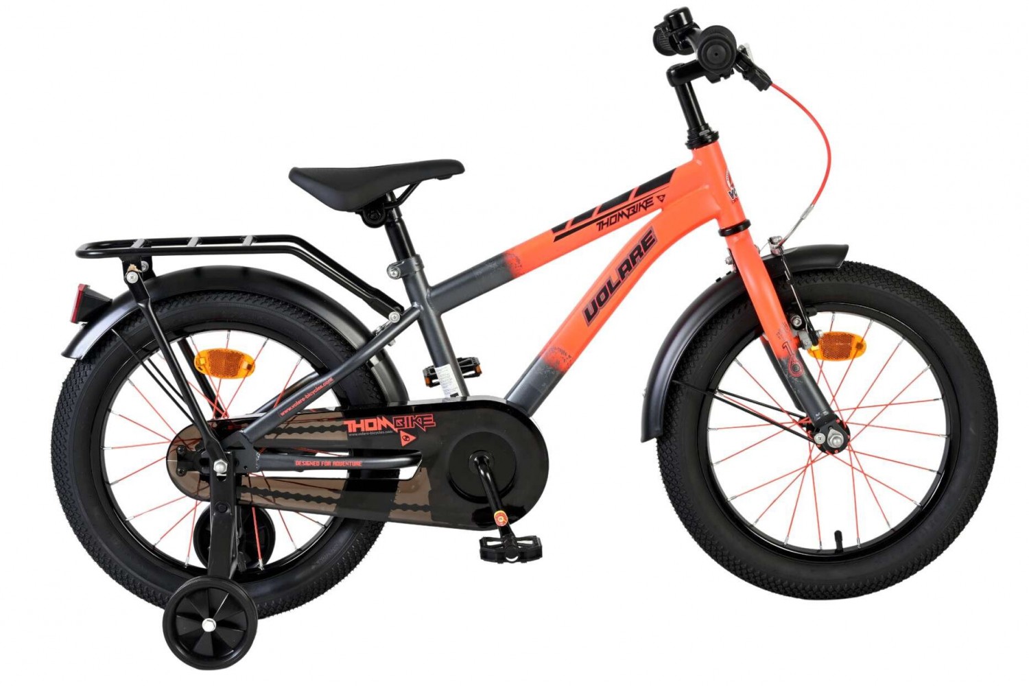 Volare Thombike Kinderfiets Jongens 16 inch Oranje Grijs