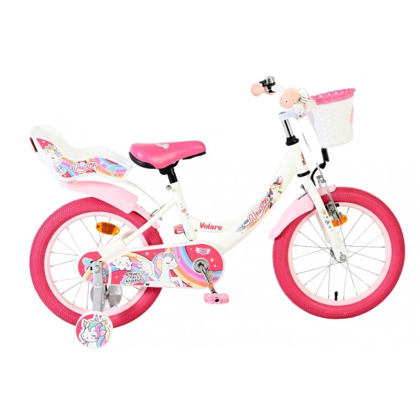 Volare Unicorn Kinderfiets Meisjes 16 inch Wit