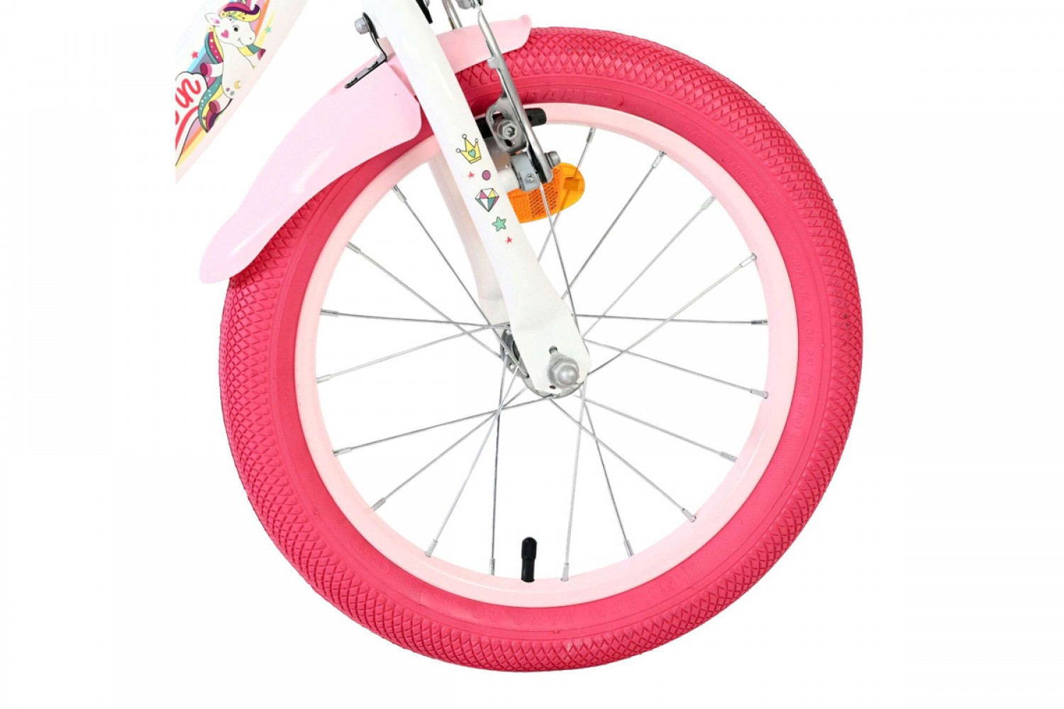 Volare Unicorn Kinderfiets Meisjes 16 inch Wit