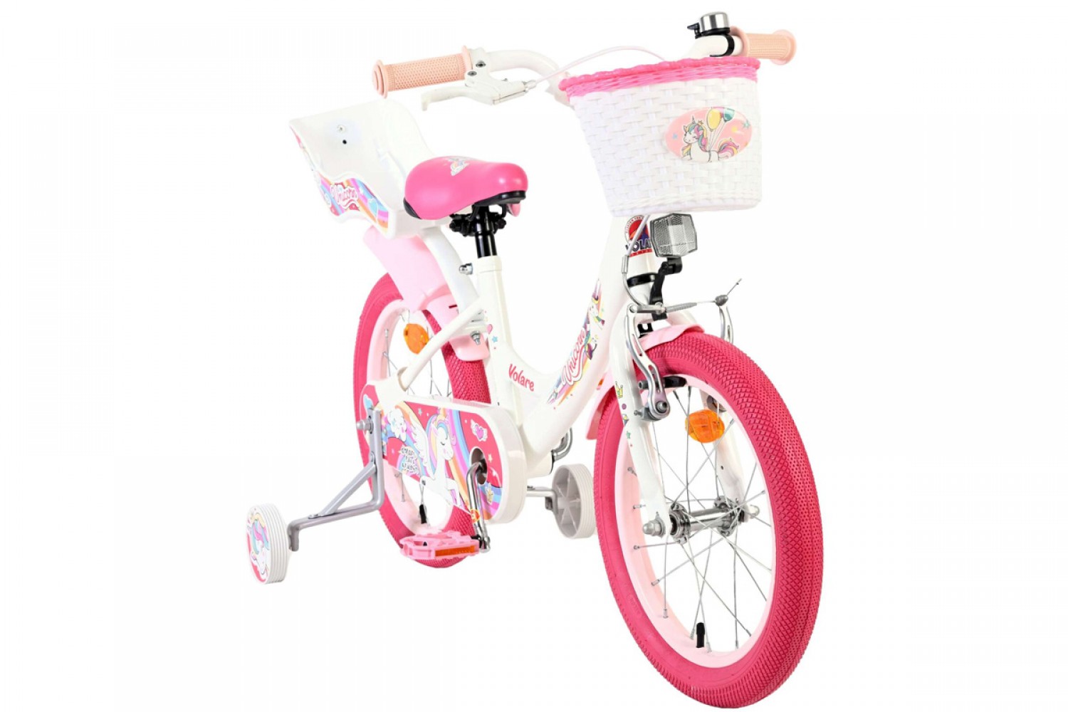 Volare Unicorn Kinderfiets Meisjes 16 inch Wit