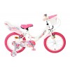 Volare Unicorn Kinderfiets Meisjes 16 inch Wit | 2 Handremmen (Geen terugtraprem)