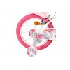 Volare Unicorn Kinderfiets Meisjes 16 inch Wit | 2 Handremmen (Geen terugtraprem)