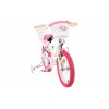 Volare Unicorn Kinderfiets Meisjes 16 inch Wit | 2 Handremmen (Geen terugtraprem)