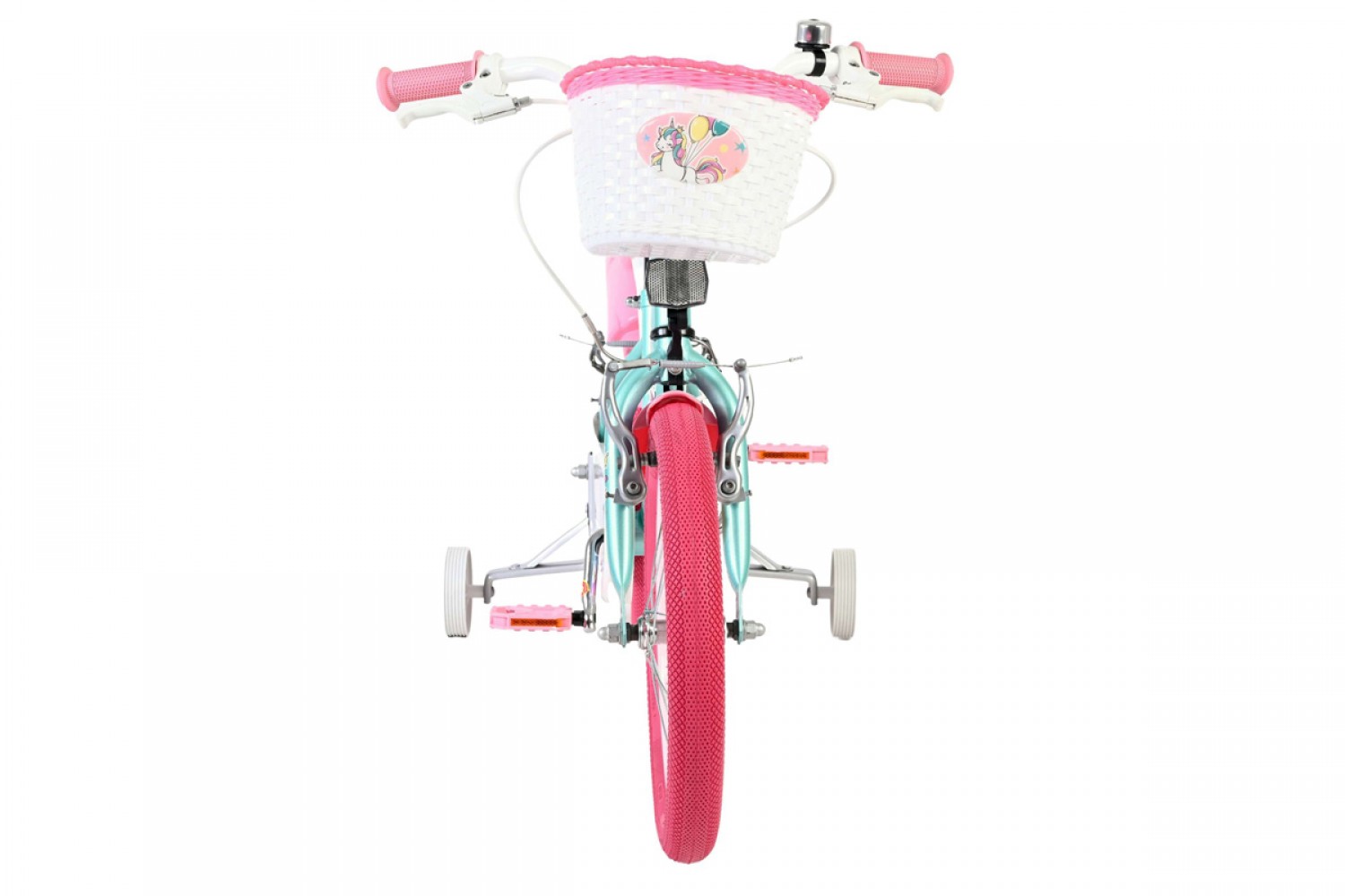 Volare Unicorn Kinderfiets Meisjes 16 inch Groen | Twee Handremmen