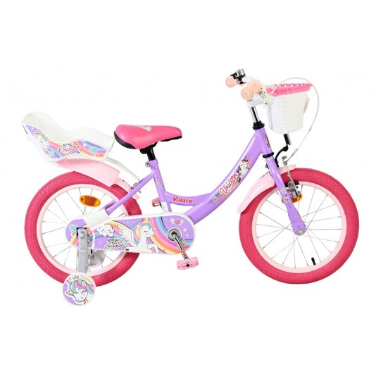 Volare Unicorn Kinderfiets Meisjes 16 inch Paars
