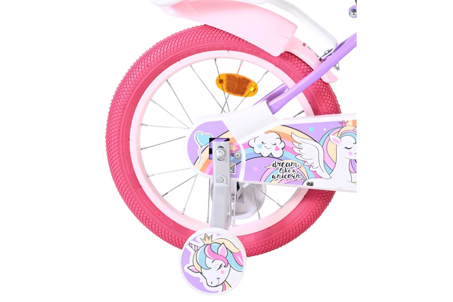 Volare Unicorn Kinderfiets Meisjes 16 inch Paars