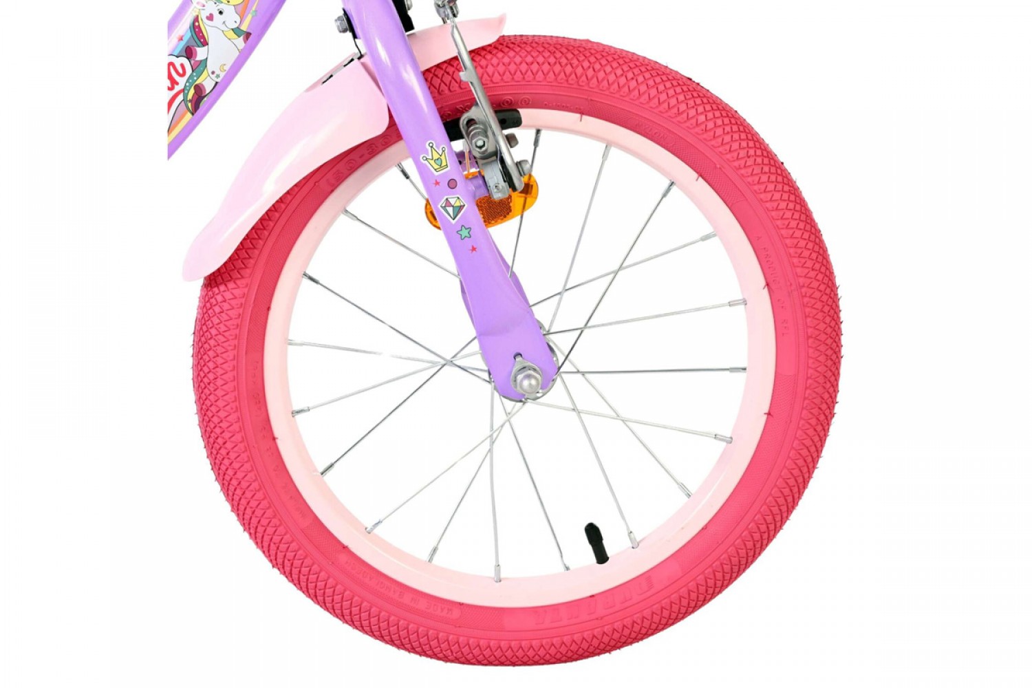 Volare Unicorn Kinderfiets Meisjes 16 inch Paars