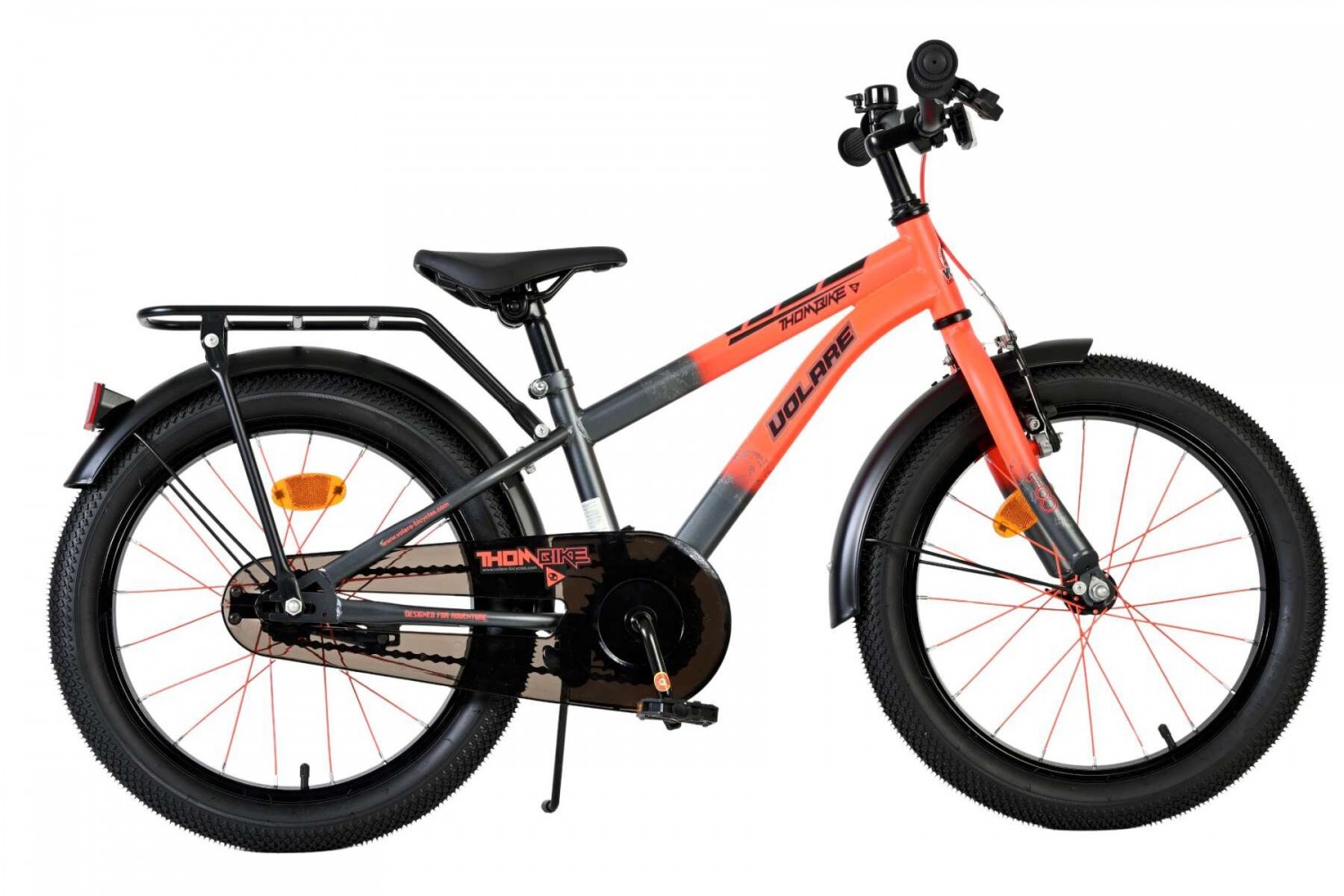 Volare Thombike Kinderfiets Jongens 18 inch Oranje Grijs Volare Thombike Kinderfiets Jongens 18 inch Oranje Grijs