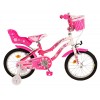 Volare Lovely Meisjesfiets 16 inch Roze Wit | 2 handremmen