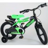 Volare Sportivo Jongensfiets 14 inch Neon Groen Zwart | 2 handremmen