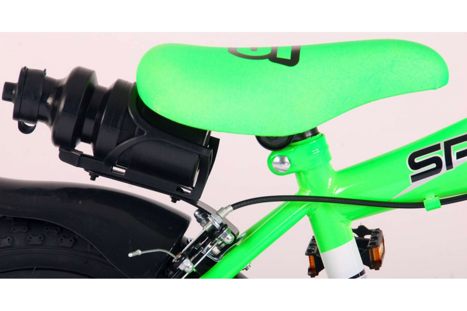 Volare Sportivo Jongensfiets 14 inch Neon Groen Zwart | 2 handremmen