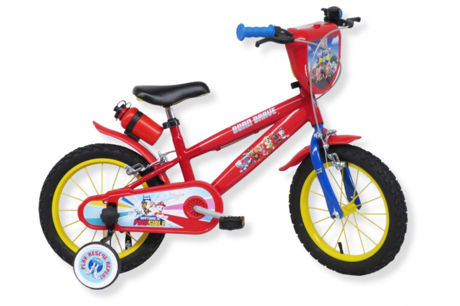 Paw Patrol Jongensfiets 12 inch Rood