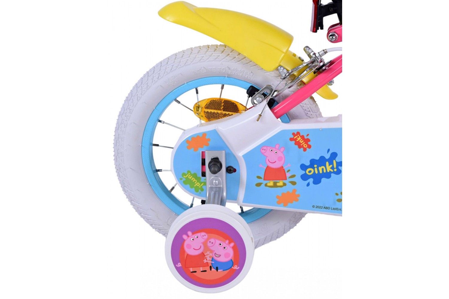 Peppa Pig Kinderfiets Meisjes 12 inch Roze | 2 handremmen