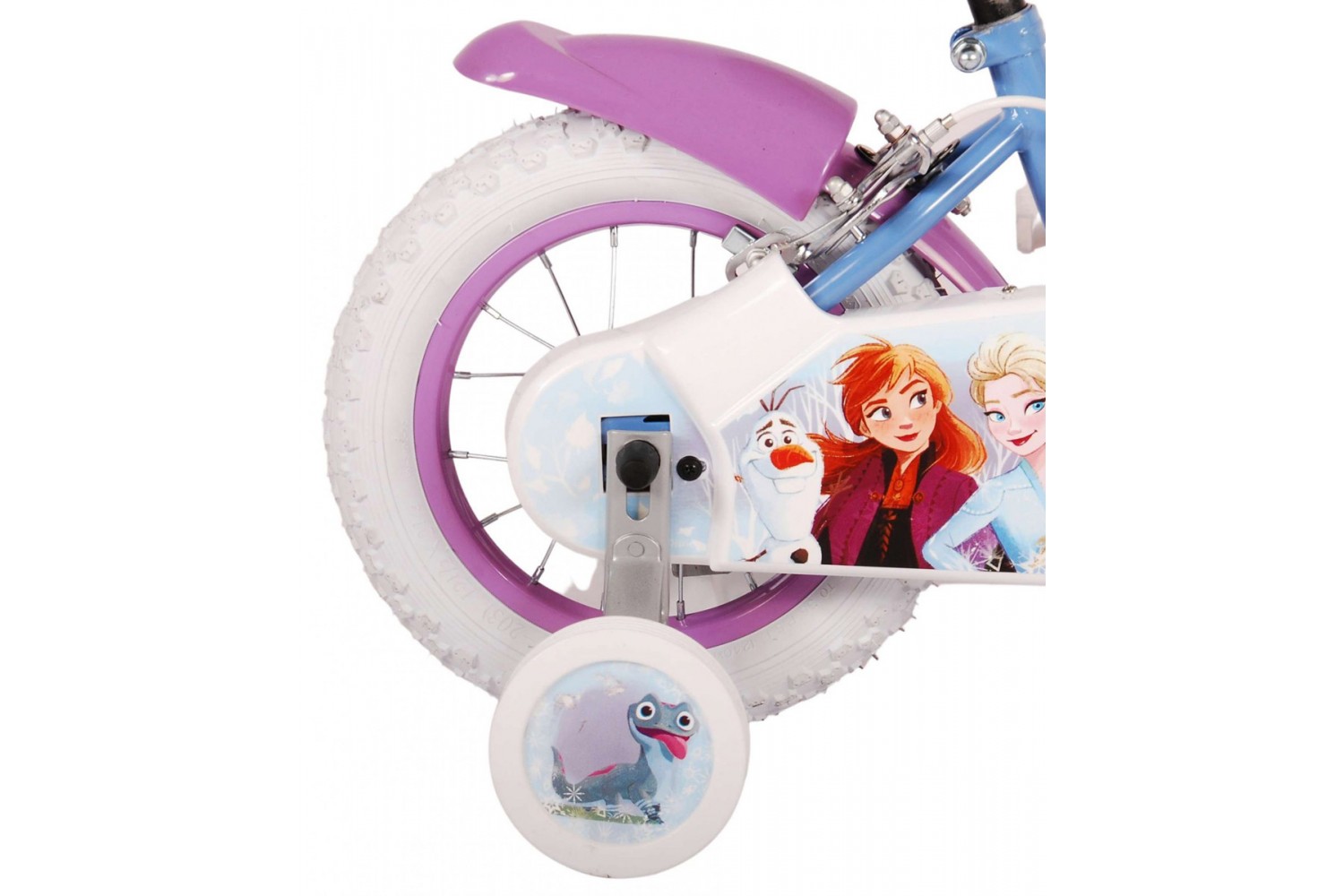 Disney Frozen 2 Kinderfiets Meisjes 12 inch Blauw/Paars | 2 handremmen